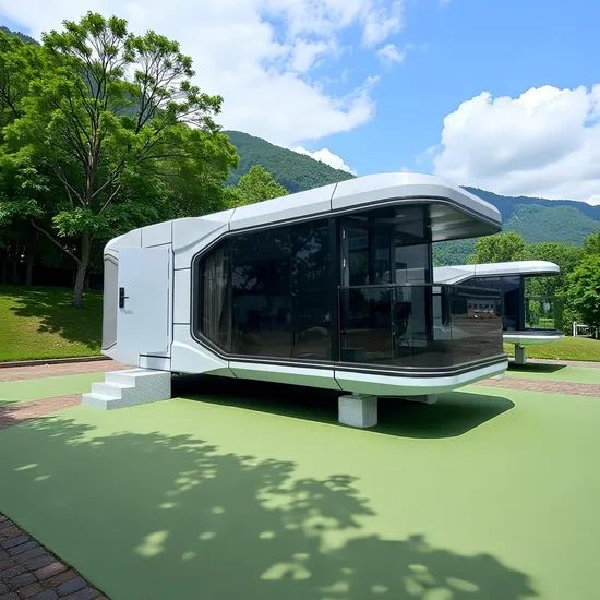 Modular Prefabricated Buildings Hotel Pod Space Capsule Mild Steel Capsule Pod Hotel - Image 1