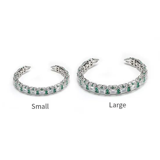 925 Silver Jewelry Zircon Open Bangle - Image 6