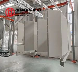 Industrial Paint Spray Booth with Work Platform and Safety Railing - Image 1