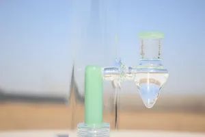 Ice Pinch Straight Tube Water Pipe Dry Herb Oil DAB Rig Color Blue Shape Round Trademark no Origin China Usage Smoking Style Creative - Image 4