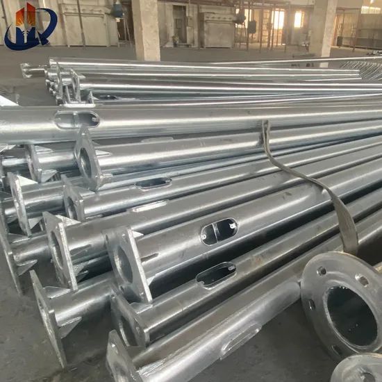 Single Arm 10m 11m 12m Metal Galvanized Steel Used Street Light Pole - Image 3