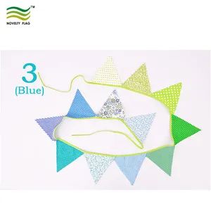 Red Triangle String Banner Cotton Bunting Flags Item NF11f19023 Size Customized Shape Customized HS Code 630790009 Dimension Customize - Image 2