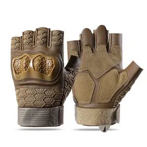 Premium Tactical Wear-Resistant Half-Finger Rock Climbing Durable Riding Gloves - Image 1