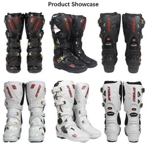 Motorcycle Waterproof Motorcross Shoes Armored Boot Protection - Image 1
