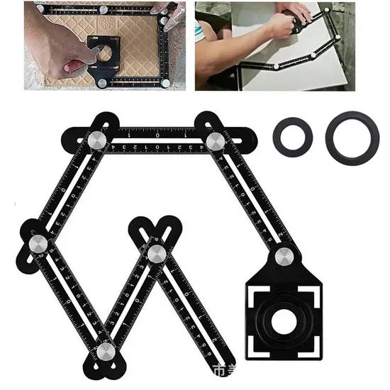 Using Measuring Tools Multi Fold Rulers Multi Template 12 Sided Angle Measuring Folding Rulers Tool from China ...