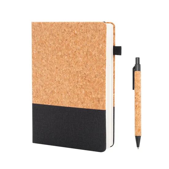 Eco-Friendly Promotional Gift Set - Recycled Drawstring Bag with Notebook - Image 6