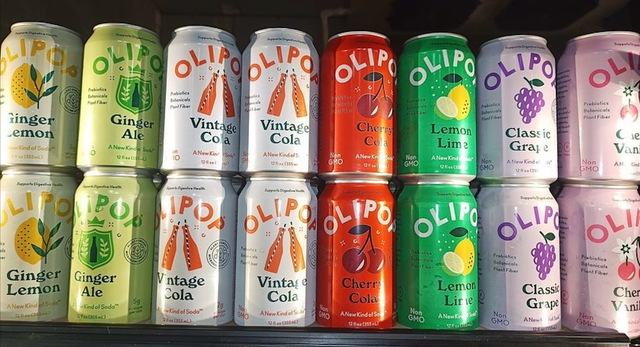 HEALTHY SODA BRANDS OLIPOP FUNCTIONAL PREBIOTIC SODA  355ml x 15 VARIETY PACK(Strawberry Vanilla, Vintage Cola, Lemon Lime&more) FOR SALE - Image 3