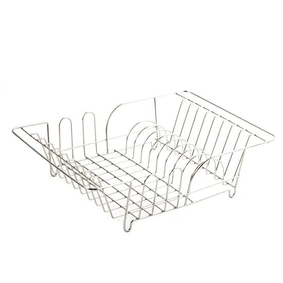 Kitchen Accessories Gray Dish Rack Stainless Steel Drainer Plates Storage Kitchen Rack - Image 4