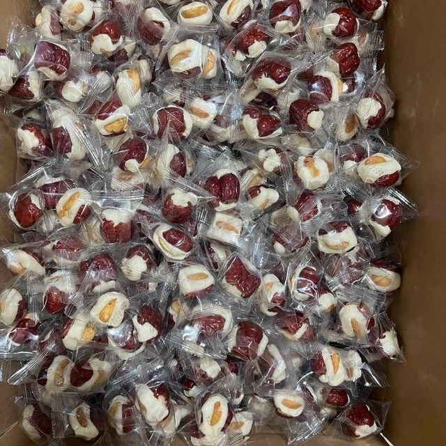 Crispy Dried Jujube Stuffed with Cashew Nut Milk / Red Date with Cashew Milk Nugget - Image 4