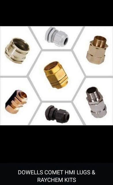 Brass Double Compression Cable Gland, IP54 Material Brass IP Rating IP54 Gland Size 28 mm I Deal In New Only Country of Origin Made in - Image 2
