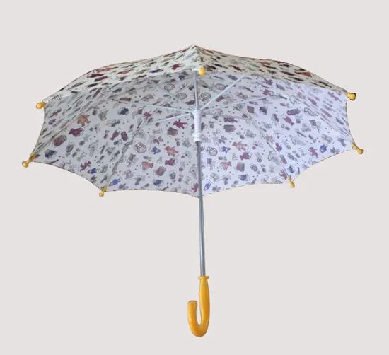 Durable Kids Outdoor Safe Open Umbrella with Cartoon Characters for Sun Protection - Image 2