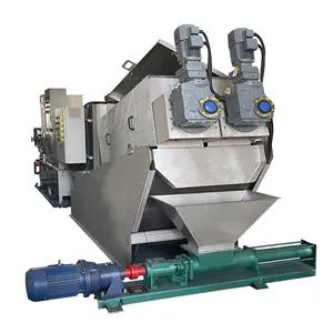 Multiple Disc Purifying Waste Water Environmental Sludge Dewatering Screw Filter Press - Image 3