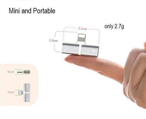 2 In 1 Dual Metal Splitter Adapter Audio For IPhone Device Brand Sparkle Used In iOS Device Material Metal Case Aux Compatibility 3.5mm - Image 3