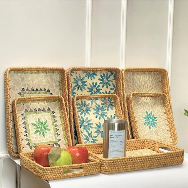 Premium Handicrafts Rattan Woven Trays - Image 5