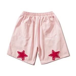 Custom Patch Embroider Logo Biker Shorts Terry Gym Sweat Shorts - Image 6