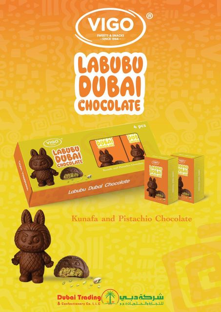 LABUBU DUBAI CHOCOLATE Texture Smooth Brand Name VIGO Flavor Luxury Taste Brand Vibe Playful Charm Intended Use Gift, Sweet Collectible - Image 2