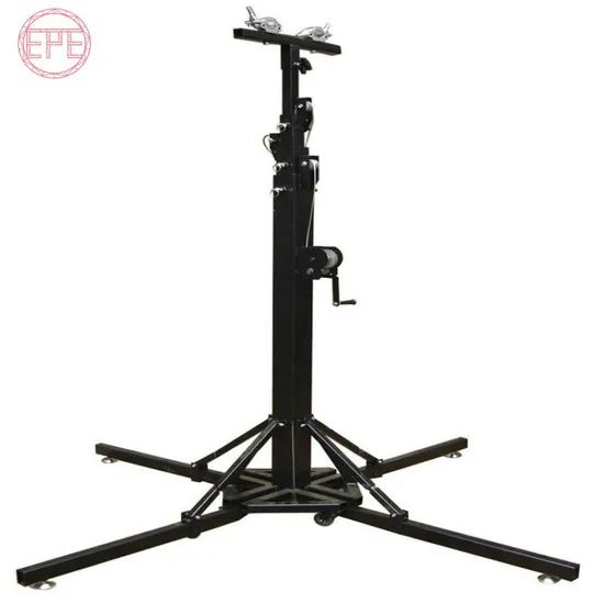 Steel Crank Stand Heavy Duty Light Stand Color Black Shape Square Origin China Length 2.1m-7m Service 24hours HS Code - Image 2