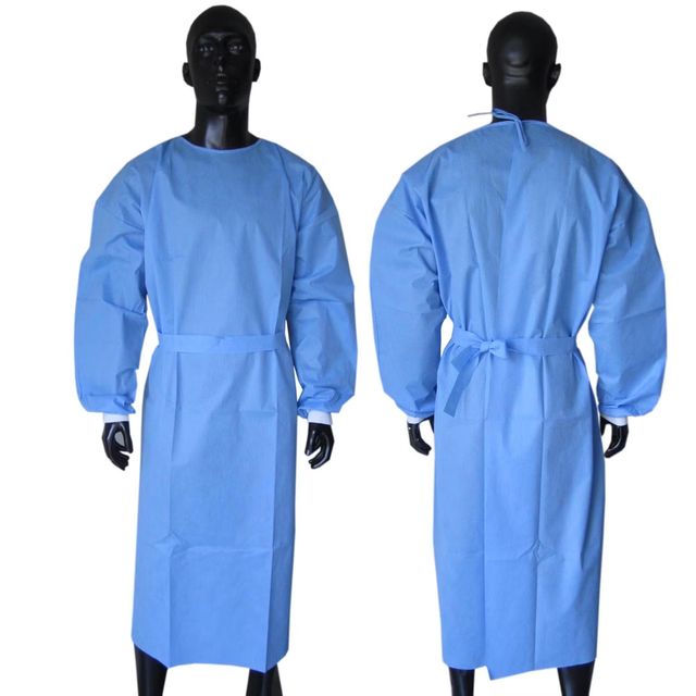 Factory Direct Supply Wholesale Non-Surgical Disposable Isolation Gown with Elastic Cuff Level 1 2 - Image 2