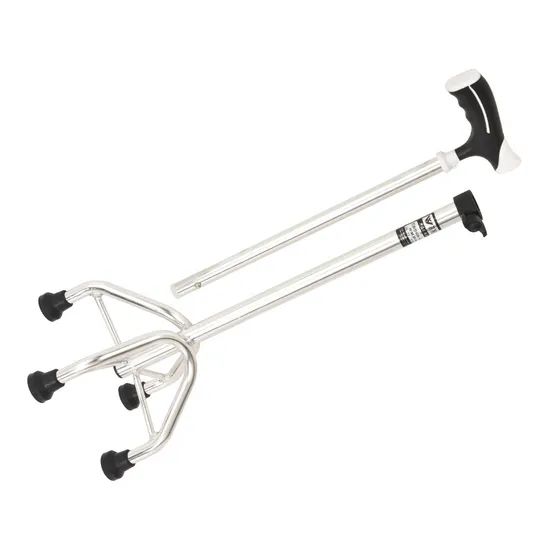 Crutches Aluminum Alloy 4-Leg Medical Luxury Walking Stick Cane - Image 3