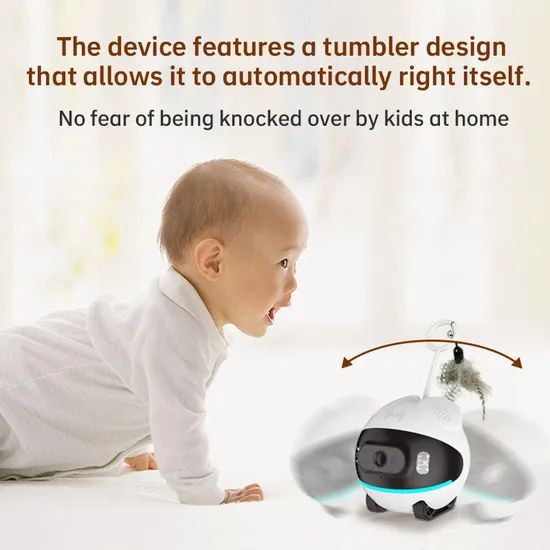 Intelligent Wireless IP Camera Smart Interactive Pet Security Robot with Night Vision - Image 6
