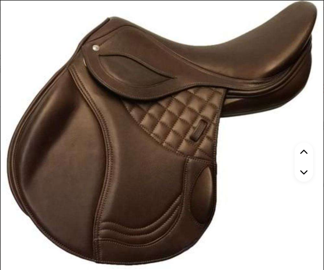 Genuine Buffalo Leather Horse Saddle - Image 4