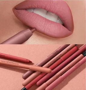 Matte Lipstick Lip Liner Everyday Nude Makeup Form Pencil Origin China Model NO. T1 Type Lipstick Trademark Non Specification - Image 5