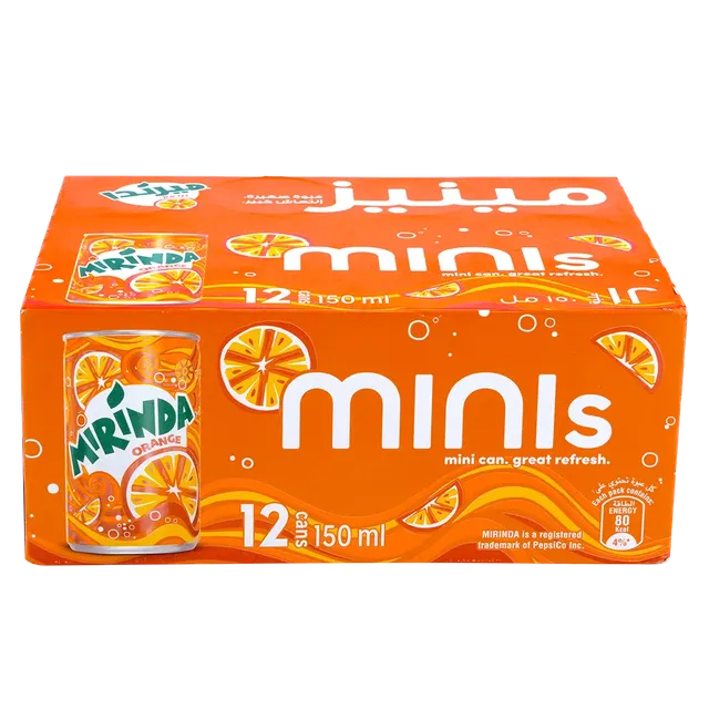 Mirindas Soft Drinks Fruity Sparkling Drink Passion Fruit Pineapple Green Coconut Orange Flavored Carbonated Drink 330ml - Image 4