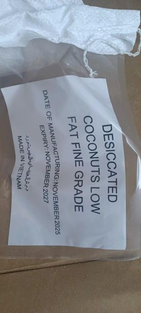 Vietnam Desiccated Coconut, Low fat fine grade (min 30%) Moisture: 5% max Fat: 35% min SO2: 100ppm max - Image 3