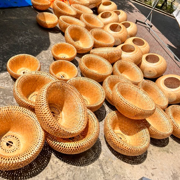 Round Rattan Lampshade - Handcrafted Natural Export from Vietnam - Image 5