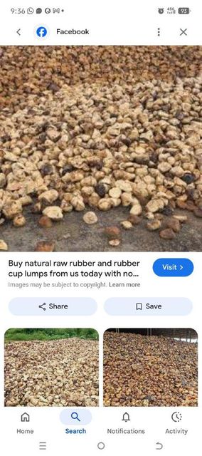 Rubber Cuplumps Form Coagulum Origin GHANA, Other Features Rubber Cuplump Dry Rubber Content 65%–85% Material Type Natural Rubber - Image 1