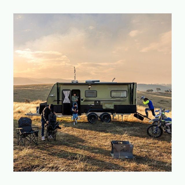 caravan trailer for off road camping Australian standard RV with highoff road RV camping trailer caravan meeting Australian standards heavy duty trailer suitable for remote travel and adventure tourism ground clearance rugged tires and reliable performance for outdoor adventures - Image 2