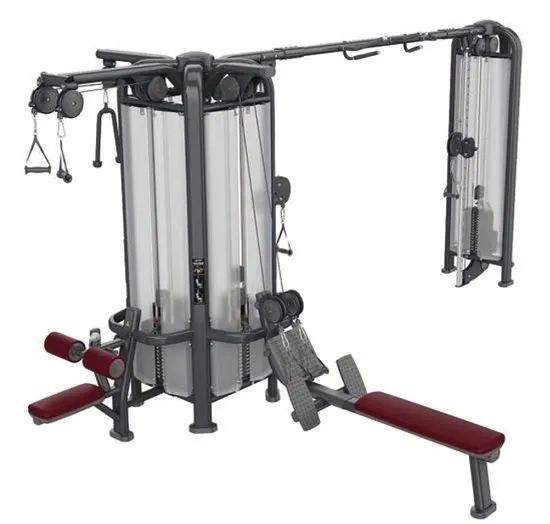 5 Station Steel Material Multi-Station Gym Equipment Pin Load Selection Machine - Image 1