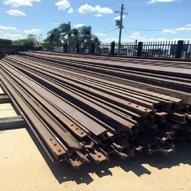 R50 R65 Rail Iron Profile Processing Train Used Rail Railway Track Railroad Steel Rails Railway Scrap Metal for Building - Image 4