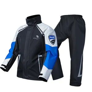 Wholesale Portable Rain Jacket Set Unisex Motorcycle Raincoat Pants for Outdoor Use - Image 2