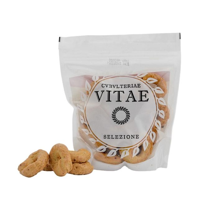 Top Sale Baked Snacks Taralli With Onion Flakes Artisanal Snacks Semi Soft Fresh Saver packaging Party Snacks - Image 1