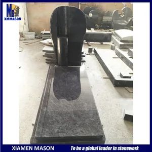 Cheap Tombstones Granite Cemetery Monuments MOQ 1 Set Color Blue Origin China Style European HS Code 680293 Size - Image 5