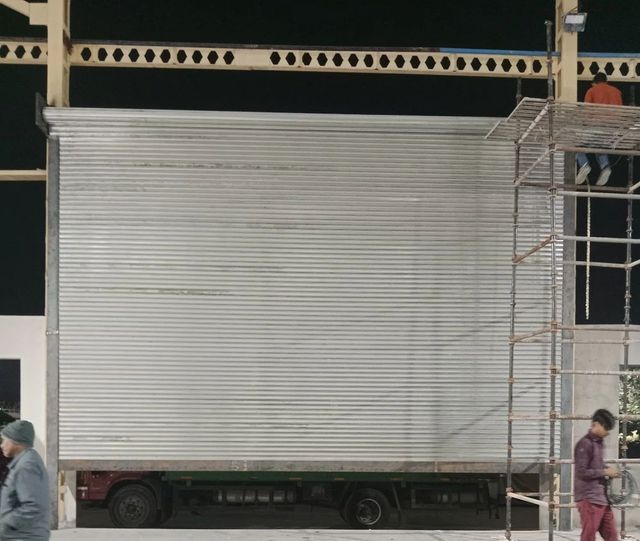 Galvanized Steel Automatic Rolling Shutter with Side Motor (230 V AC) - Image 1