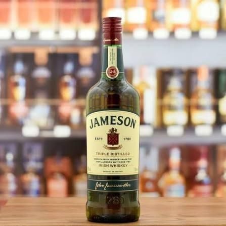 Jameson Original Irish Whiskey Glass Bottle for Export - Image 2