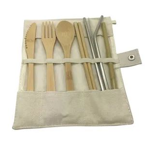 Complete Bamboo Dining Set: Knife, Fork, Spoon, and More Origin China Color Bicolor Packaging Customized Feature Eco-Friendly - Image 6