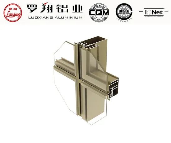 Heat Sound Insulation Aluminium Frame Curtain Wall with Glass - Image 1