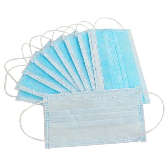 Factory Disposable Nonwoven 3 Ply Surical Face Mask Pyl 3 Ply Fob Port Xiamen Shape Dust Mask HS Code 6307900000 Mask Type - Image 1