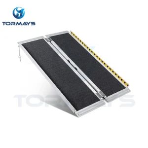 Multifunction Aluminum Folding Ramp Assembly Wheelchair Ramp Height 5cm Width 73cm Length 61cm Origin China Model NO. TSAR06 - Image 1