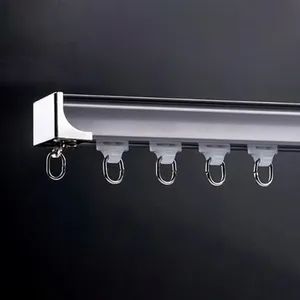 Extendable Curtain Tracks for Windows of Different Widths Origin China Model NO. WY-CT Type Flatted Track Track Number Double - Image 3