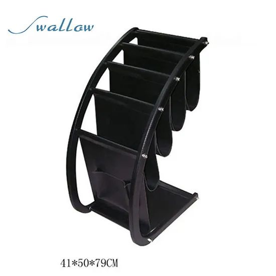 Display Hotel Information Rack, Catalogue & Reference Racks, Hotel Metal Newspaper Rack Magazine Display Stand - Image 5