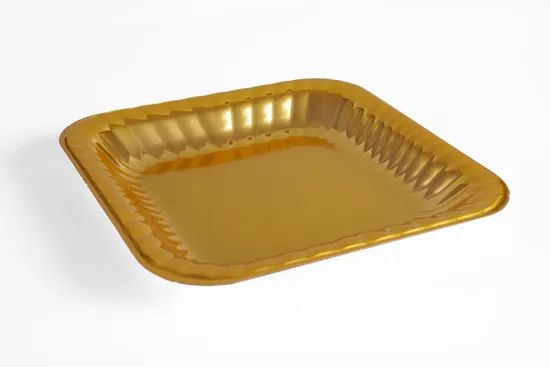 Disposable Food Grade Plastic Pet Container Gold Fresh Fruit Tray - Image 4