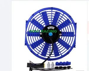 14inch 14inch Blue GV-F03 Tube-fin 82W 24V 2.5inch 9A Universal Car Radiator Fan - Image 4