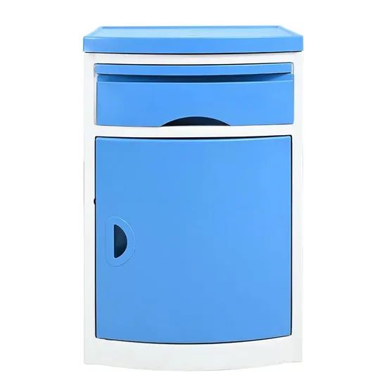 Hospital Furniture Medical ABS Plastic Hospital Bedside Locker Cabinet Medical Bedside Tables - Image 1