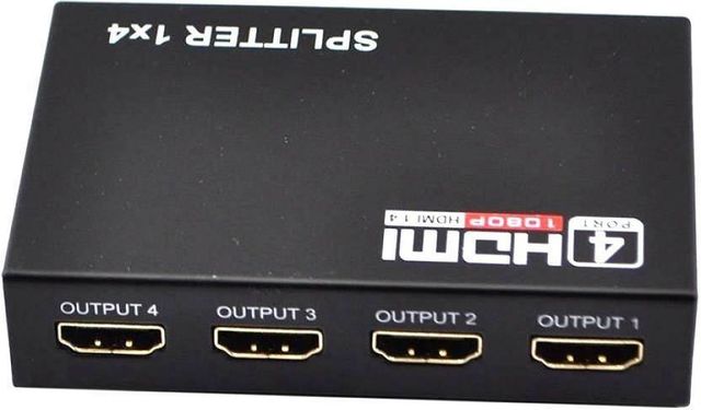 1x4 HDMI Splitter Power_supply Dc 5v Bandwidth 10.2gbps Hdcp_compliance Yes Three_d_support Yes Power_consumption 10w - Image 1