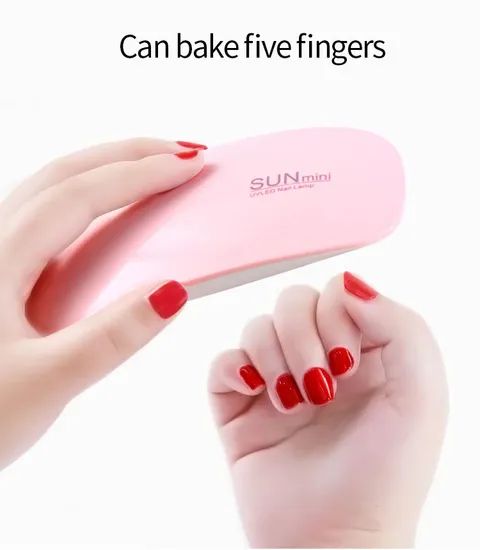 Sun Mini UV/LED Nail Dryer Power 6W MOQ 100PCS LED Qty 6PCS Trademark SD Origin China Model NO. SD0240 Power Supply USB Material - Image 4