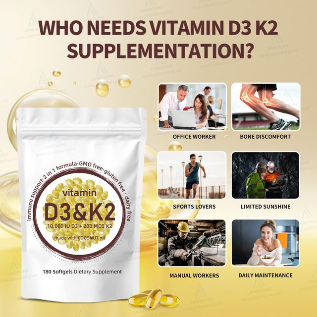 GMP COA HALAL NSF certificated factory seasonal multi vitamin supplement muscle bone health immune support soft capsules vitamin d3 k2 softgel - Image 10